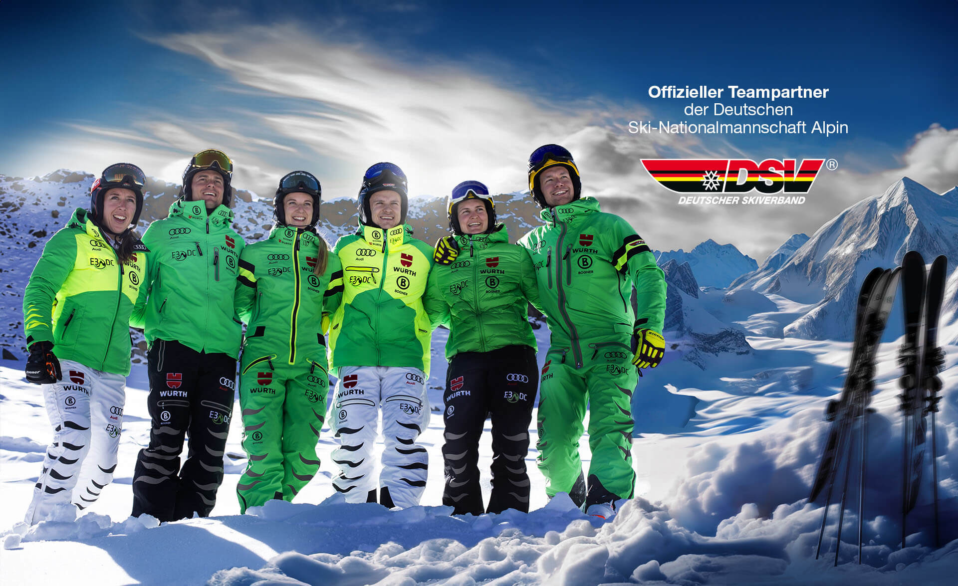 E3/DC ist offizieller Teampartner der Deutschen Ski-Nationalmannschaft Alpin