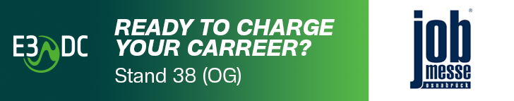 Jobmesse Osnabrück 2026 – Ready to charge your career? – Stand 38 (OG)