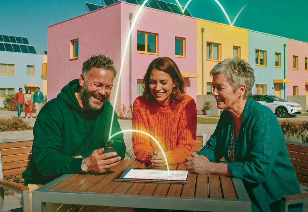 Nachbarn teilen gemeinsam ihren Solarstrom